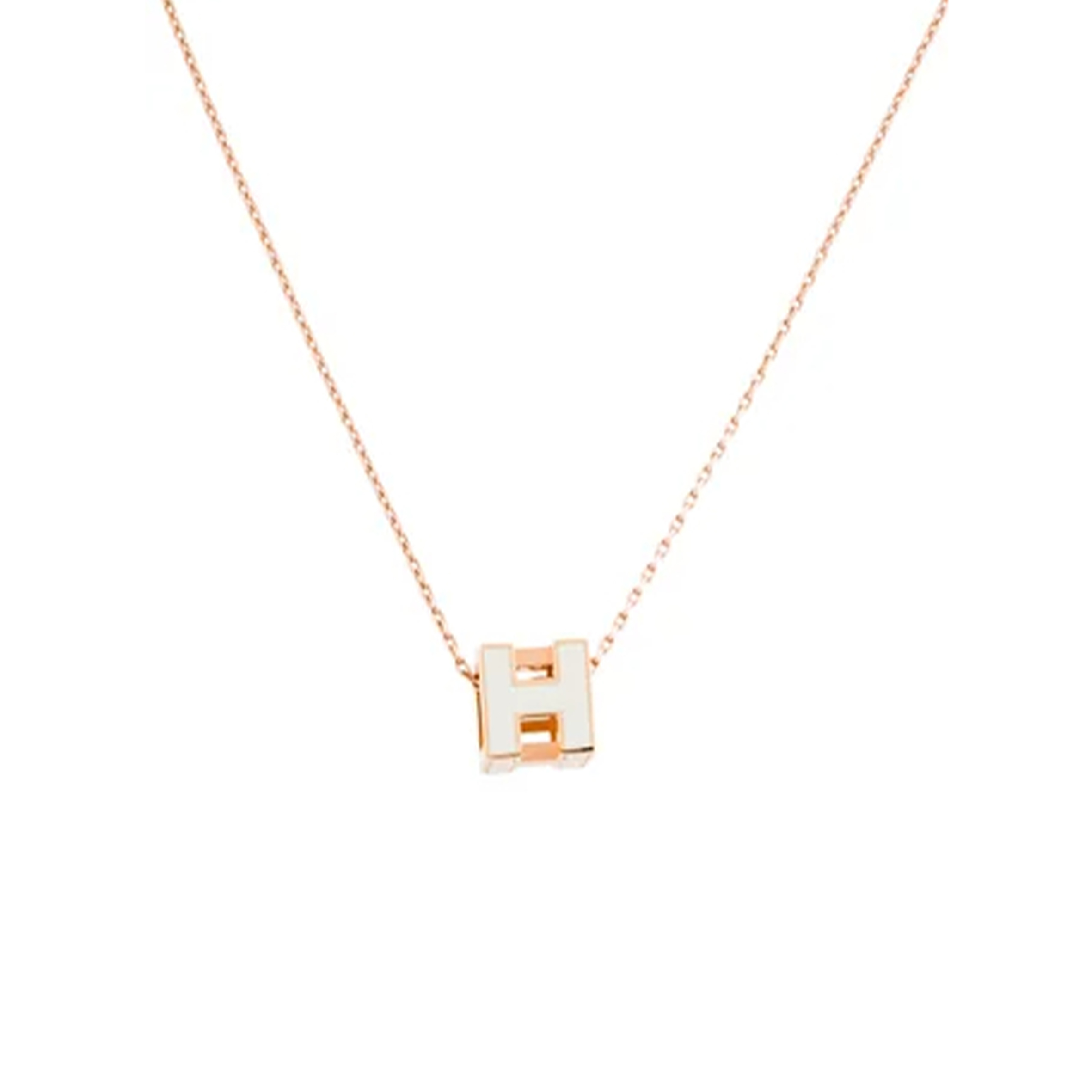 HERMÈS CAGE D'H PENDANT NECKLACE 